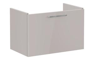 VitrA Root Flat 80cm 1 Drawer Washbasin Unit - Bright Sahara Beige